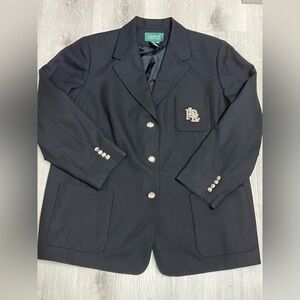 Ralph Lauren Black Blazer with Silver Accents